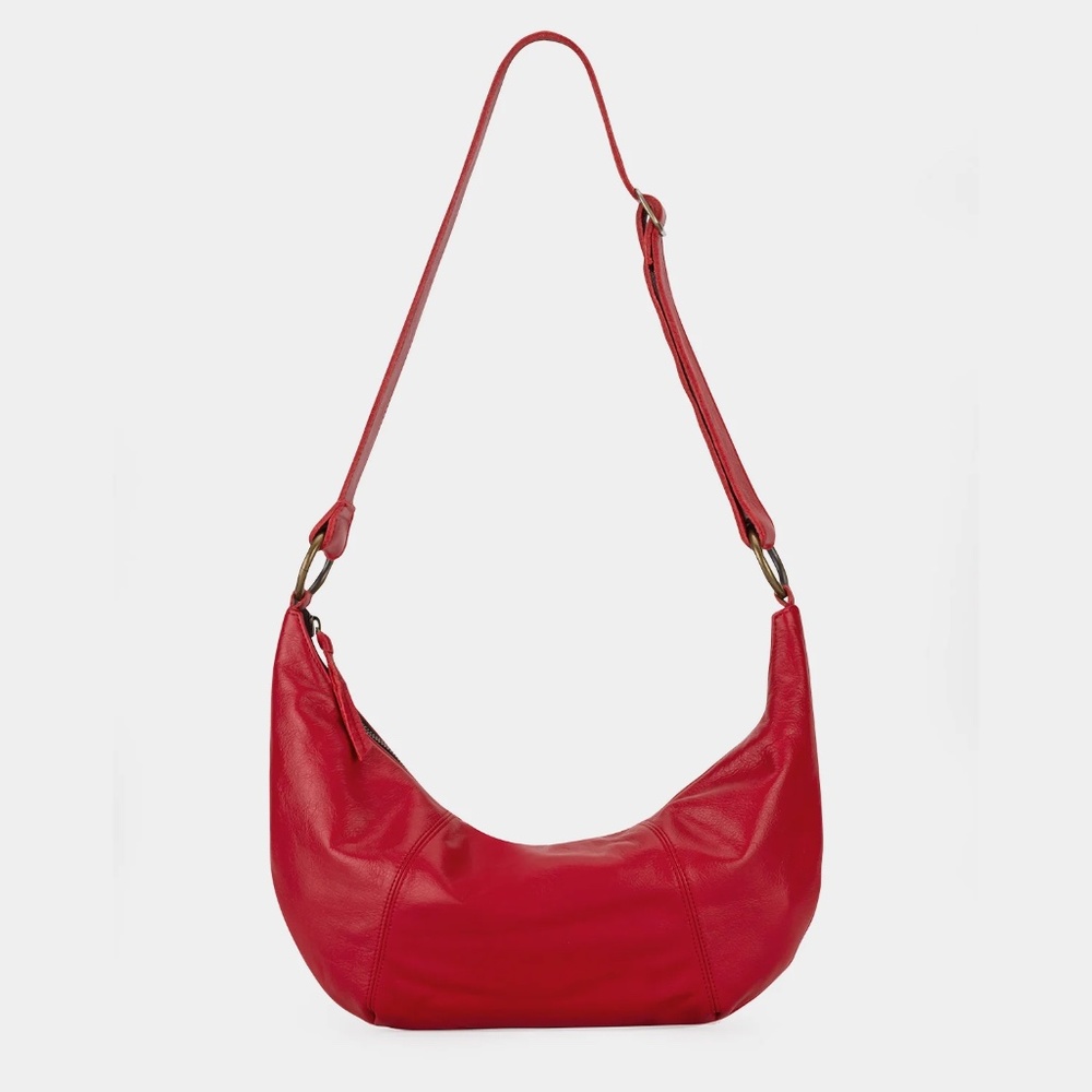 Molly G Andi Hobo Crossbody in vibrant RED